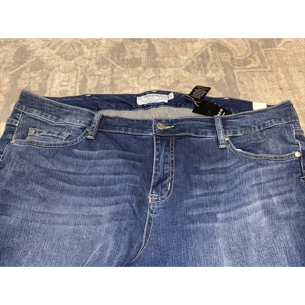 Womens torrid Plus size 24 42 X 29 blue jeans Stretch New‎ - Picture 3 of 7